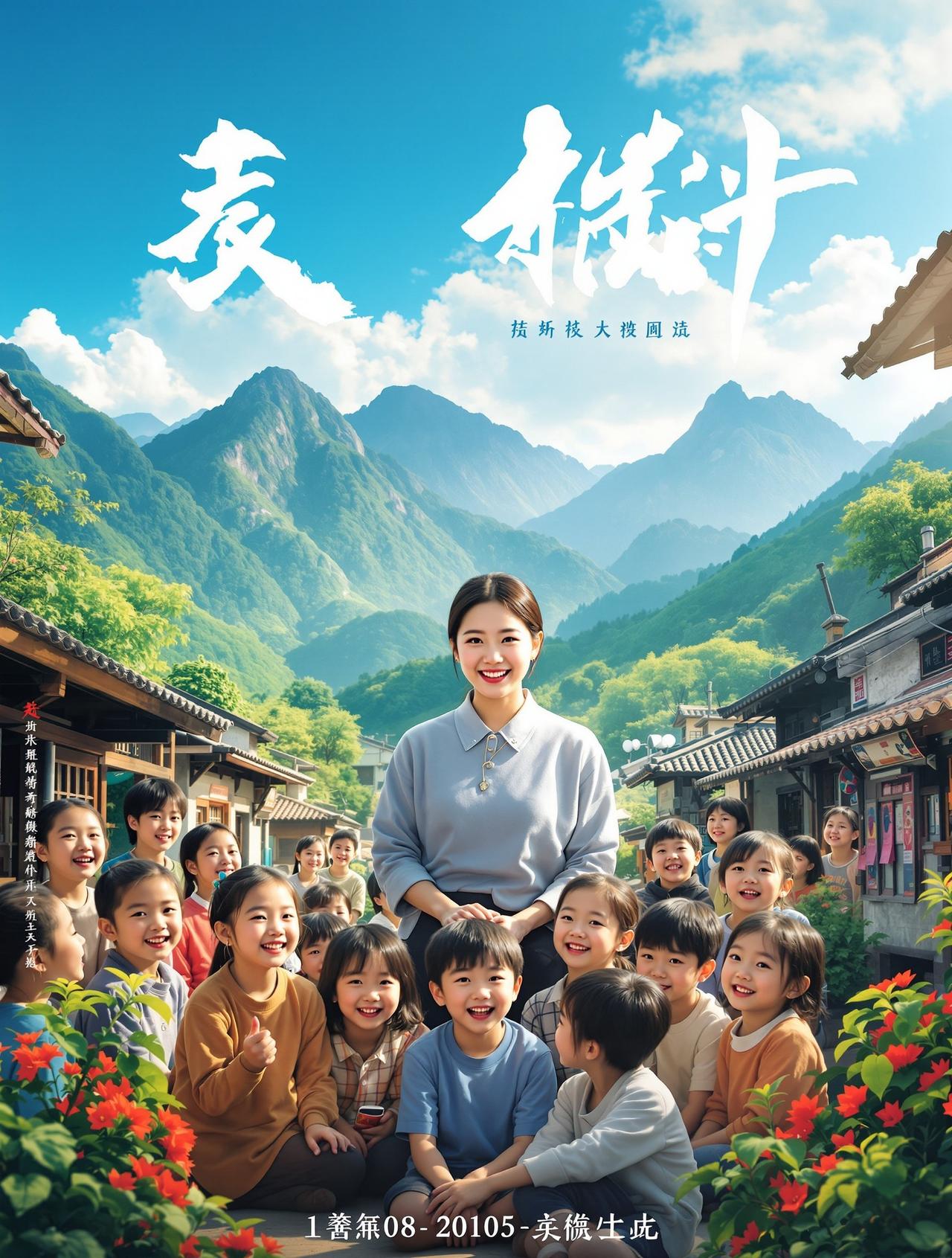 98短剧 - 山那边 98短剧作品《山那边》海报 - 乡村温情题材短剧